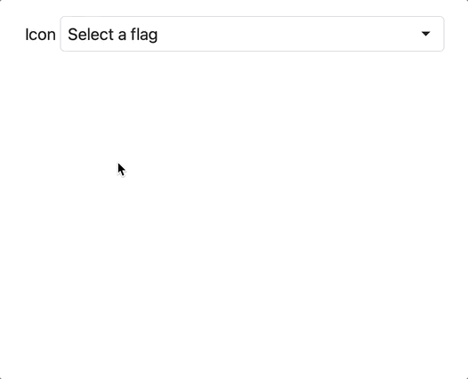flag emoji select