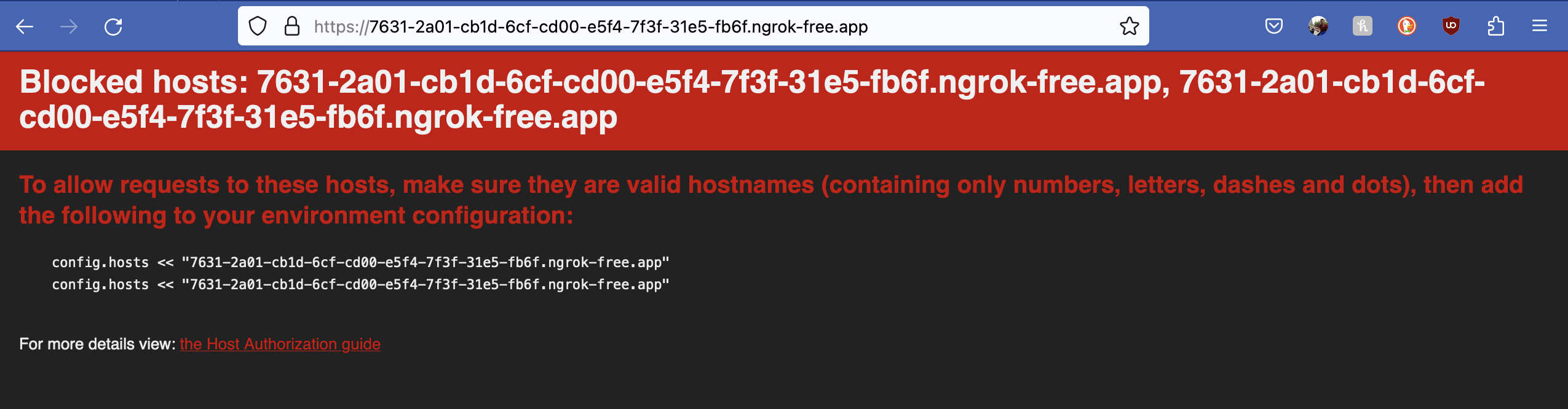 Rails blocked hosts error
