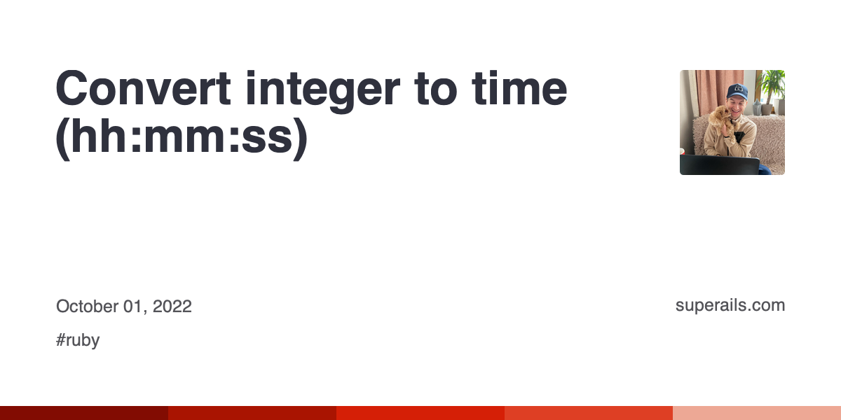 convert integer to time php